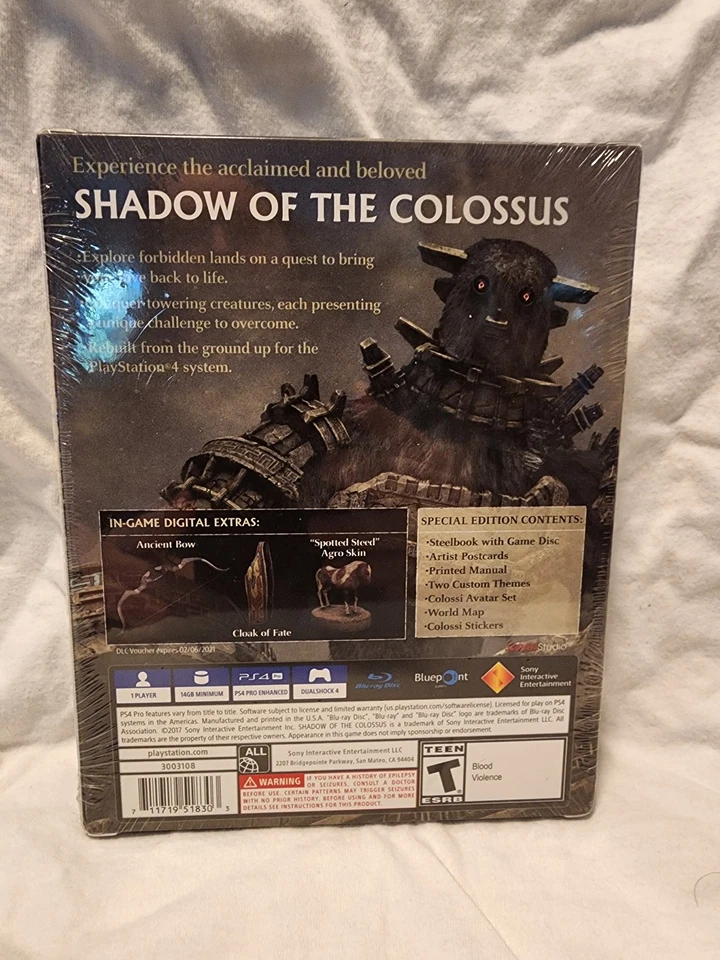 Shadow of the Colossus:特别版索尼 PlayStation 4,2018 - 全新 — 第 2/4 张图片