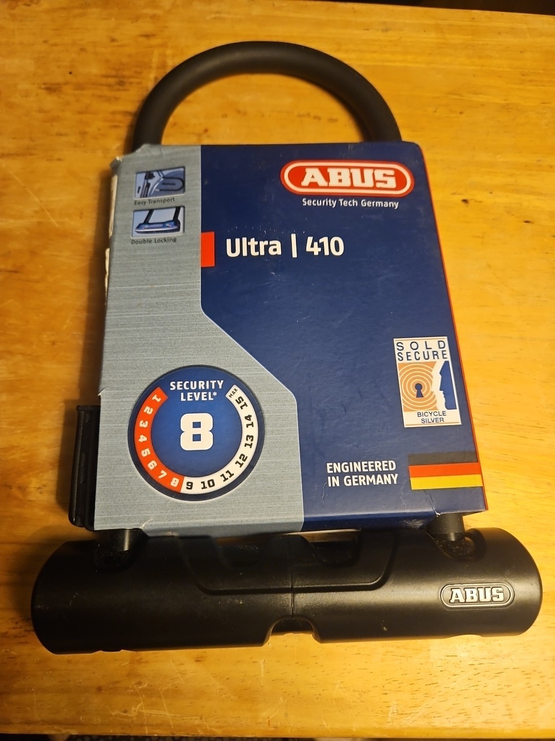 ABUS Ultra 410 U-Lock Black 9"