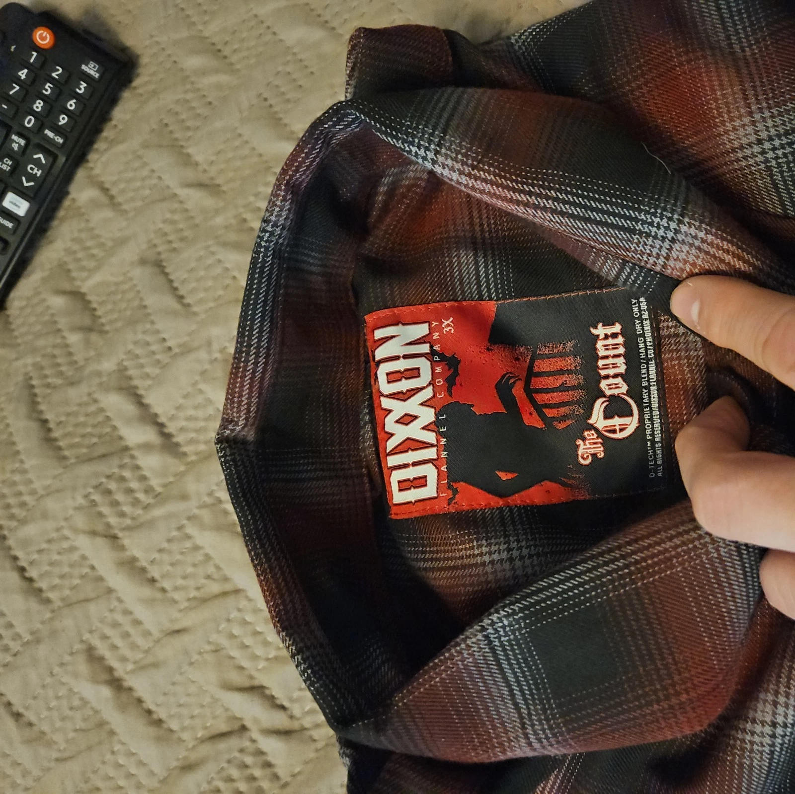 NEW Dixxon The Count Men's Long Sleeve Flannel Size 3XL Red Black Gray Pearl image 3