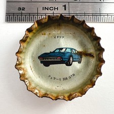 Ferrari 308 GTB #2 Supercar Crown Cap Bottle Cap Coca Cola Vintage Japan