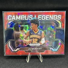 Ja Morant 2024 Panini Prizm Draft Picks Campus Legends #10 Red Ice