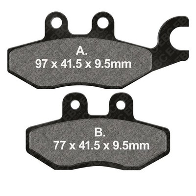 PAAR BELÄGE EBC SP SFA418HH 732.31.32 für APRILIA SR 200 GT SPO I-GET 2022-