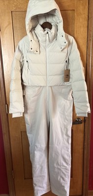 The North Face X SKIMS Off The Clock 550 Down 1Piece Ski Snowsuit - Bone -Medium