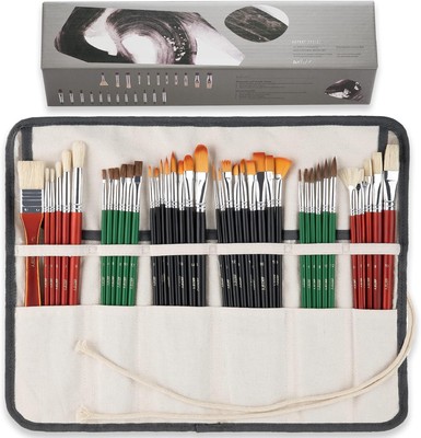 ARTIFY 41 Pieces Long Handle Paint Brushes, Expert Series, Hog 41 Pcs 