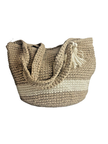 Unbranded Crochet Shoulder Bag Boho  Beige 24 By 12 Tan Neutral