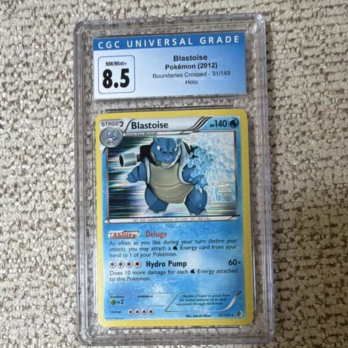 Pokémon TCG Blastoise 31/149 Boundaries Crossed Rare Holo CGC 8.5 2012 English