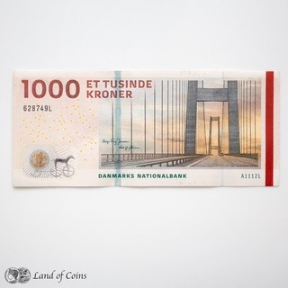 DENMARK: 1 x 1 000 Danish Krone Banknote.