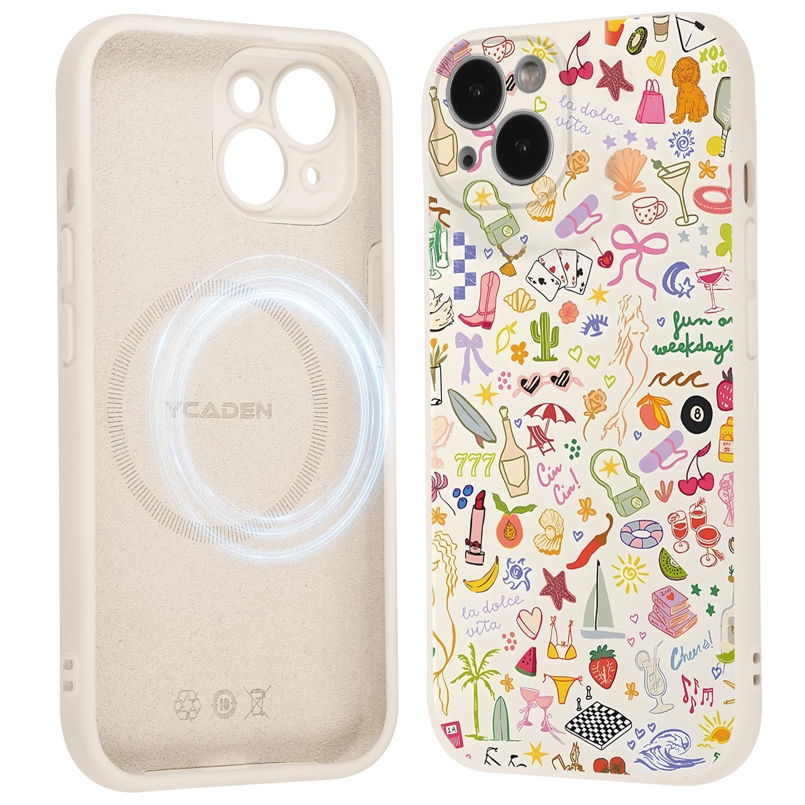 Coque iPhone 13 compatible MagSafe housse de protection transparente 6.1 pouces