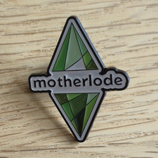 Emaille Pin Motherlode The Sims Gaming Button...