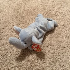 New w/Tags*Ty Beanie Baby Peanut the Light Blue Elephant 1995