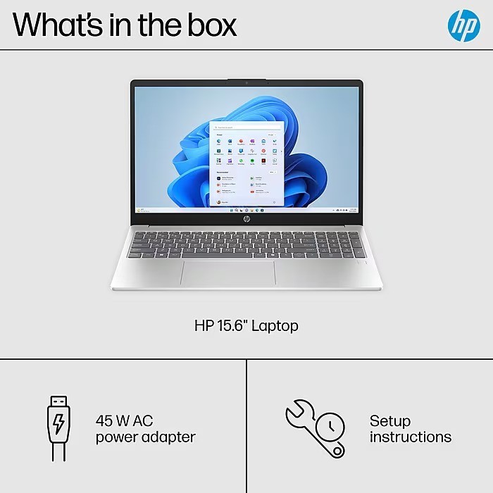 HP 15.6" LED Laptop, Intel Core i3- ,+ 7 hours battery 9