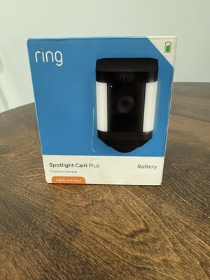 Ring Spotlight Cam Plus, Battery - Black - BRAND NEW