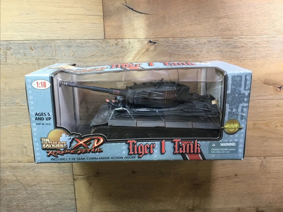 Tanque pesado y comandante Ultimate Soldier 10131 Panzer alemán gris Tiger I 1/18 Foto 3 de 4