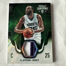 2015-16 Panini Totally Certified Materials Green /5 Al Jefferson #TCM-AJ NBA 