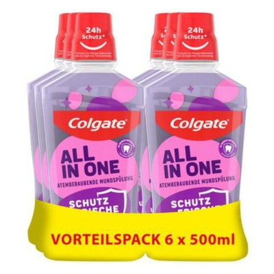 Colgate Mundspülung All In one 6x500 ml   für sofortige & anhaltende Frische und