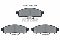 Textar Bremsbelagsatz, Scheibenbremse 2508701 Passend FüR Nissan