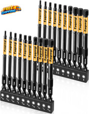20PCS 4 Impact Hex Bit Set Metric  SAE High Torque S2 Steel 1/4 Hex Shank