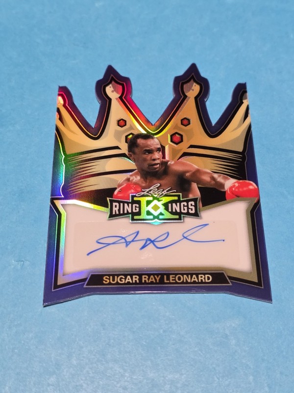 2026 Leaf Ring Kings Sugar Ray Leonard Auto 3/5 King Autograph 