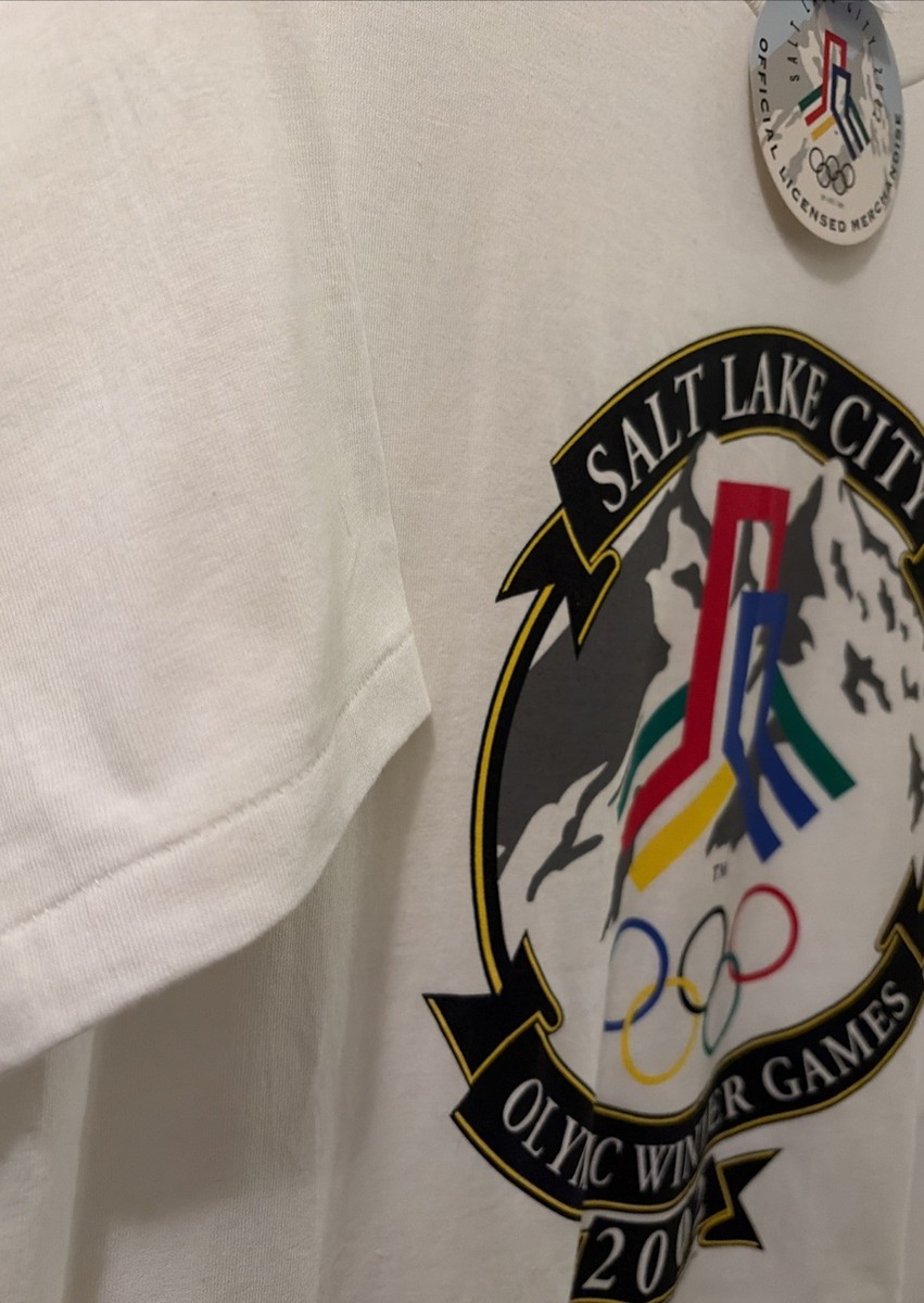 Salt Lake City Olympic Winter Games 2002 NWT DEAD-STOCK Tee Size XL Vintage Y2K View 4