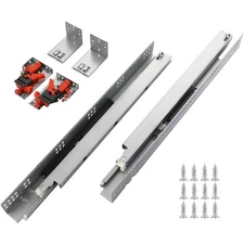 6 Pairs of 18 Inch Undermount Soft Close Drawer Slides Full Extension 
