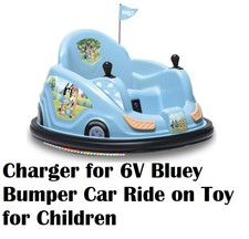   AC/DC Adapter Power Charger For 6V Bluey Bumper Car Ride on Toy for Children