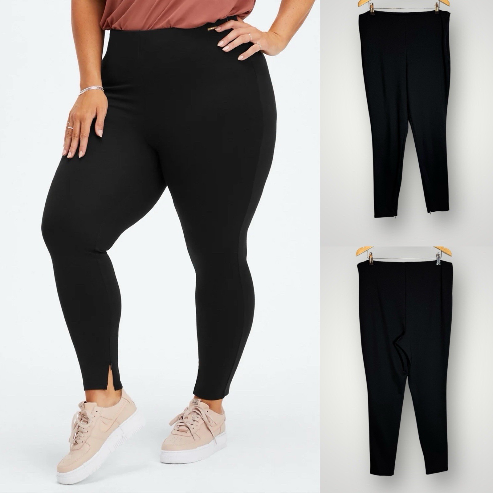 Fabletics Ponte Skinny Zip Split Pant Womens Size… - image 1