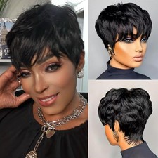 Pixie Cut Wig Human Hair for Black Women Short Pixie Cut Wigs Human Hair Wear...