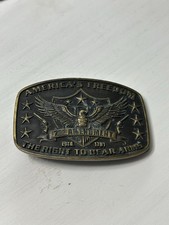 Montana Silversmiths America  s Freedom 2nd Amendment Eagle Buckle