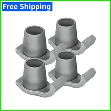 4 Pack Walker Glides for Effortless Movement on Any Floor - Gray