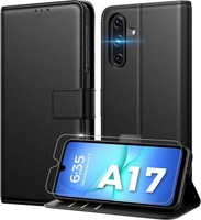 HandyhüLle FüR Samsung Galaxy A17 5G - KlapphüLle Mit Rfid-Blockierung, Leder,