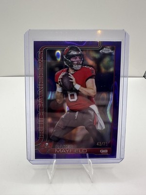2025 Topps Chrome - Baker Mayfield #281 Purple Refractor /75