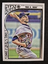 2015 Topps Gypsy Queen White Framed David Price #10 Tigers Baseball Card