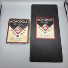 Vintage 1937 Monopoly New Edition #6 Board Game Parker Brothers Black Box READ