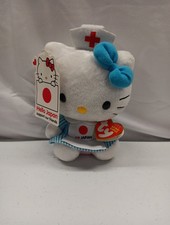 TY Hello Kitty I Love Japan Nurse Beanie Baby Sanrio NWT 6” 2011 Red Cross