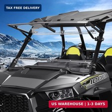 14-18 RZR 900/XP 1000 UTV Flip Up Windshield Scratch Resistant  Hard-Coated PC;
