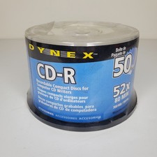 Dynex CD-R 52X 80 Min 700MB 50 Pack Recordable Compact Discs Brand New Sealed