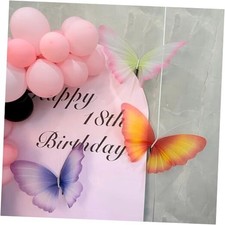 3Pcs Silk Butterfly Wall Decor 3Pss Butterfly Wall Decor Mixed Colors 3pcs