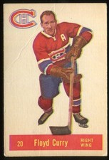 1957-58 Parkhurst #20 Floyd Curry Montreal Canadiens