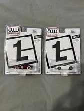 VHTF  Auto World “Lamley” Exclusive 1966 Ford GT-40 Ultra Red Chase Plus Regular