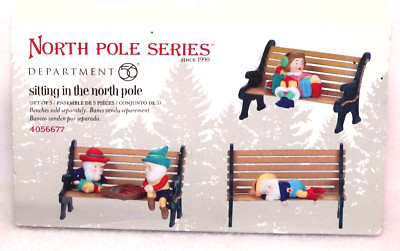 DEPT 56 SITTING IN THE NORTH POLE VILLAGE CHRISTMAS 4056677