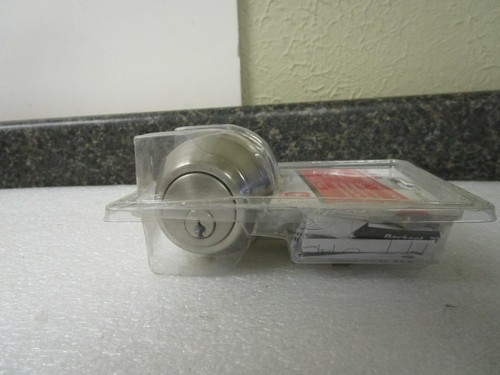 Qty (10) Brushed Nickel Deadbolt Single Cylinder Door Locks Heavy Duty Deadlock - Picture 5 of 7