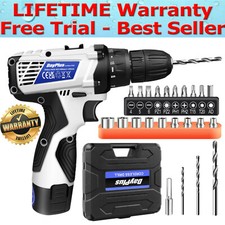 Handheld Electric Drill 3/8" Power Cordless Screwdriver Drills Set with Battery