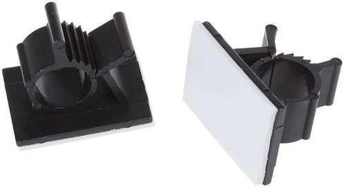5 pz clip per cavo autoadesive supporti tubo tubo tubo nylon cuscinetto adesivo nero - Foto 2 di 6