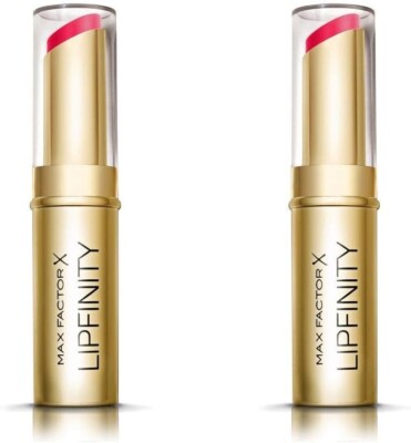 2 x Max Factor Lipfinity langlebiger Lippenstift mit Kugel, so lebendig # 4.