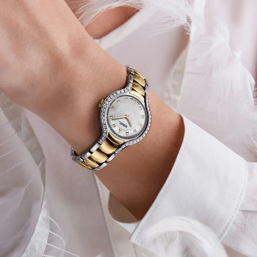 EBEL Beluga Gold Watch stainless steel and 18K 3N yellow gold case 40 Diamonds