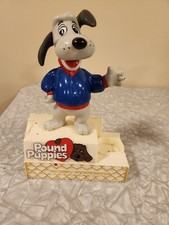 Vintage 1987 Pound Puppies Talking Toothbrush Cooler figure/ stand NO BRUSH