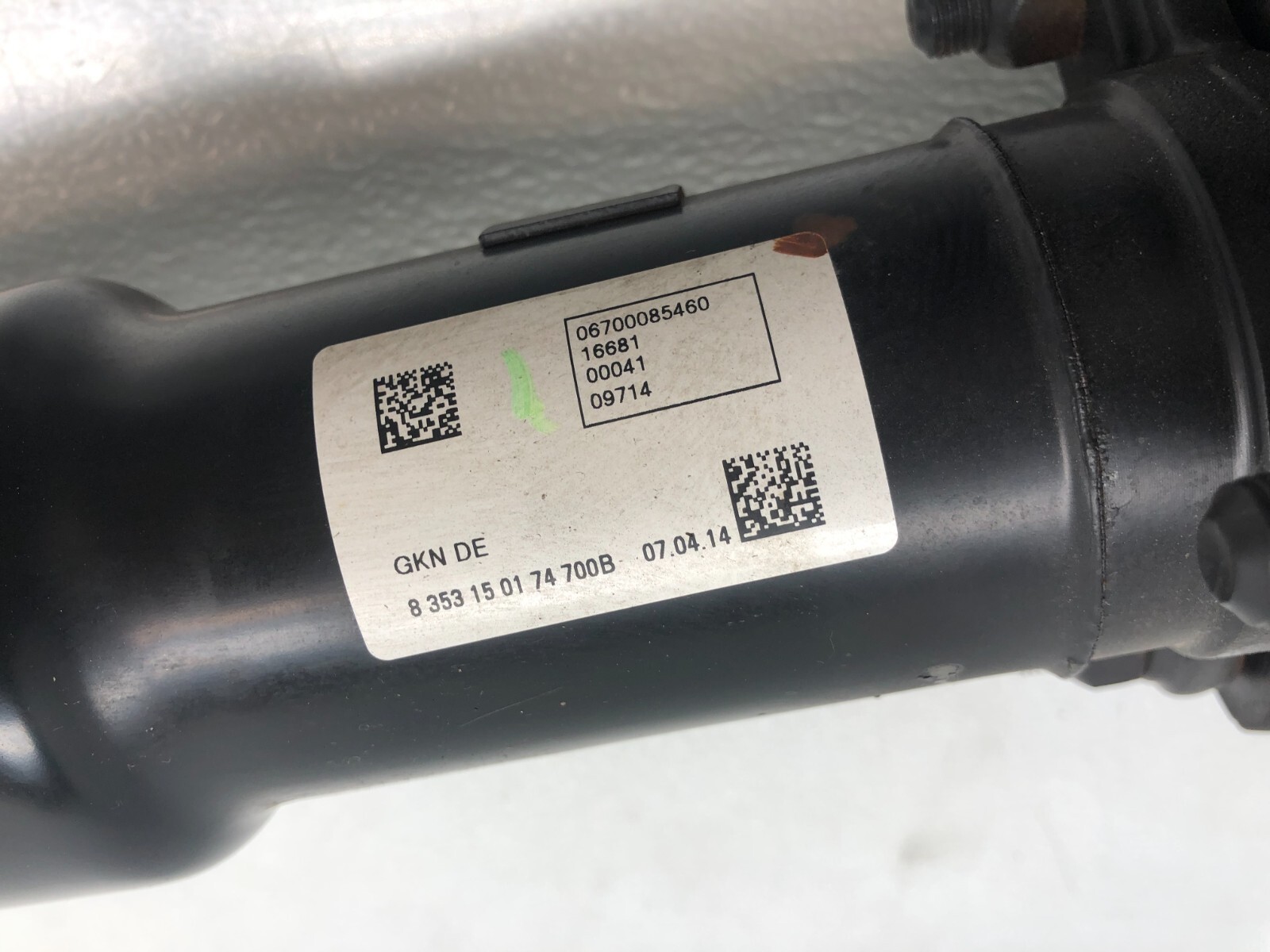 2014-2020 MASERATI GHIBLI AWD REAR DRIVE SHAFT OEM.
