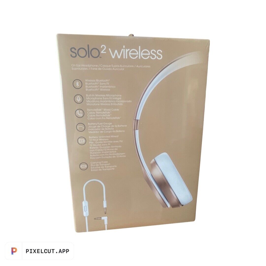 Unopened Beats by Dr. Dre Solo 2 Wireless Over the Ear Unopened Beats by Dr. Dre Solo 2 Wireless Over the Ear