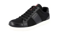 Prada Leder Nylon Downtown Sneaker - 3E6184 - Schwarz Weiss - Neu - 36 36,5