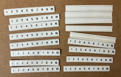 Phoenix Contact 0808671 ZBF 5,LGS:FORTL.ZAHLEN - Zack Marker Strip, (LOT of 17)
